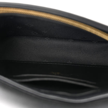Louis Vuitton Calfskin Bubblegram Wallet On Strap Black 5 of 9