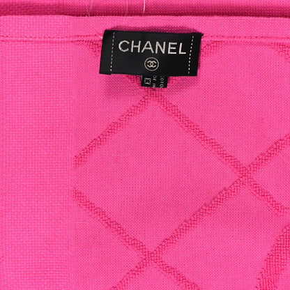 Chanel Terry Cotton CC Bath Towel Dark Pink 3 of 6