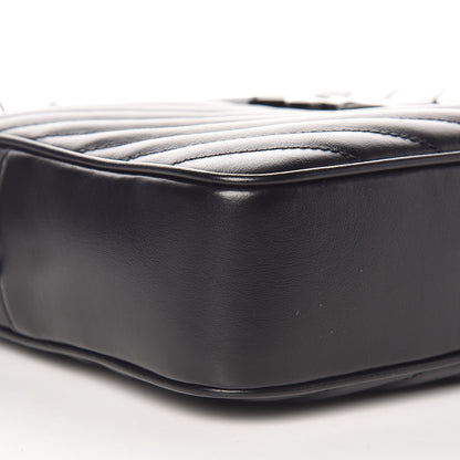 Saint Laurent Calfskin Matelasse Monogram Lou Camera Bag Black 8 of 9