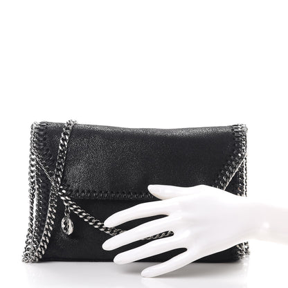 Stella McCartney Shaggy Deer Mini Falabella Shoulder Bag Black 2 of 9