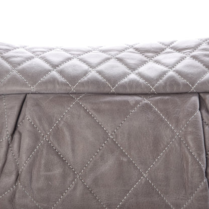 Chanel Iridescent Calfskin Large Chic Quilt Flap Grey 11 of 16