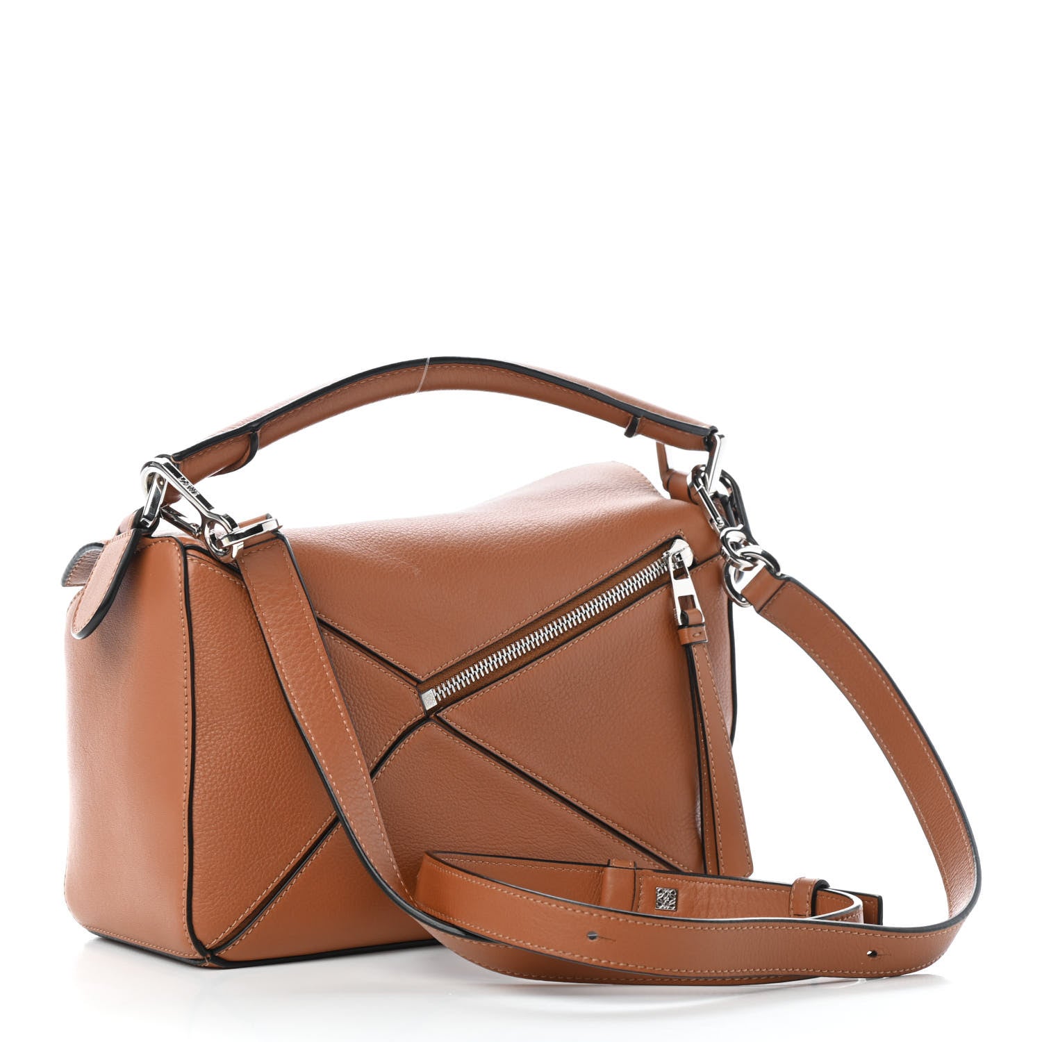 Loewe Calfskin Small Puzzle Bag Tan 2 of 4