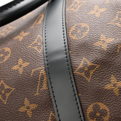 Louis Vuitton Monogram Macassar Keepall Bandouliere 45 10 of 12