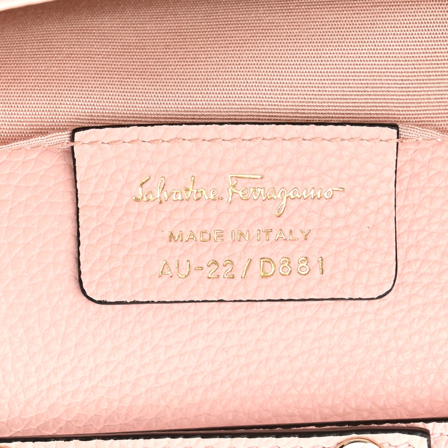 Salvatore Ferragamo Calfskin Gancini Wallet On Chain Pink 7 of 9