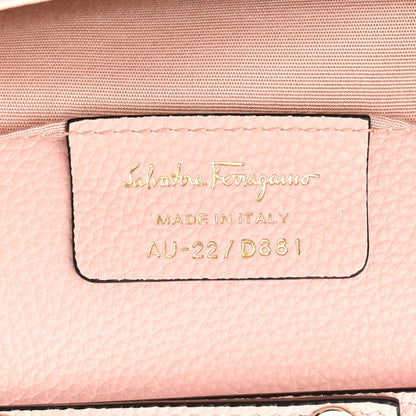 Salvatore Ferragamo Calfskin Gancini Wallet On Chain Pink 7 of 9