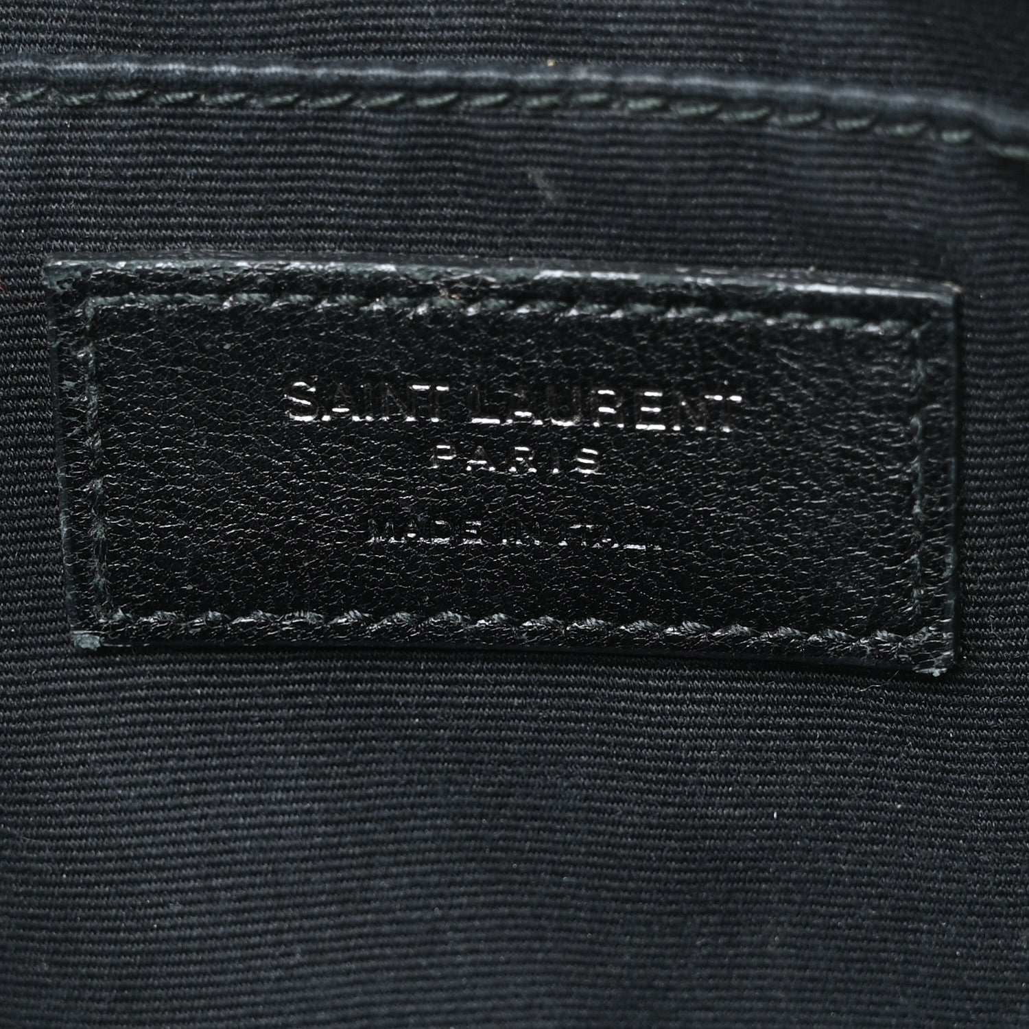 Saint Laurent Cracked Shiny Calfskin Matelasse Monogram Lou Camera Bag Black 6 of 8