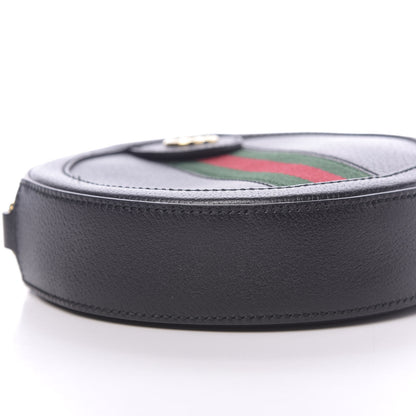 Gucci Grained Calfskin Web Mini Ophidia Round Shoulder Bag Black 8 of 10