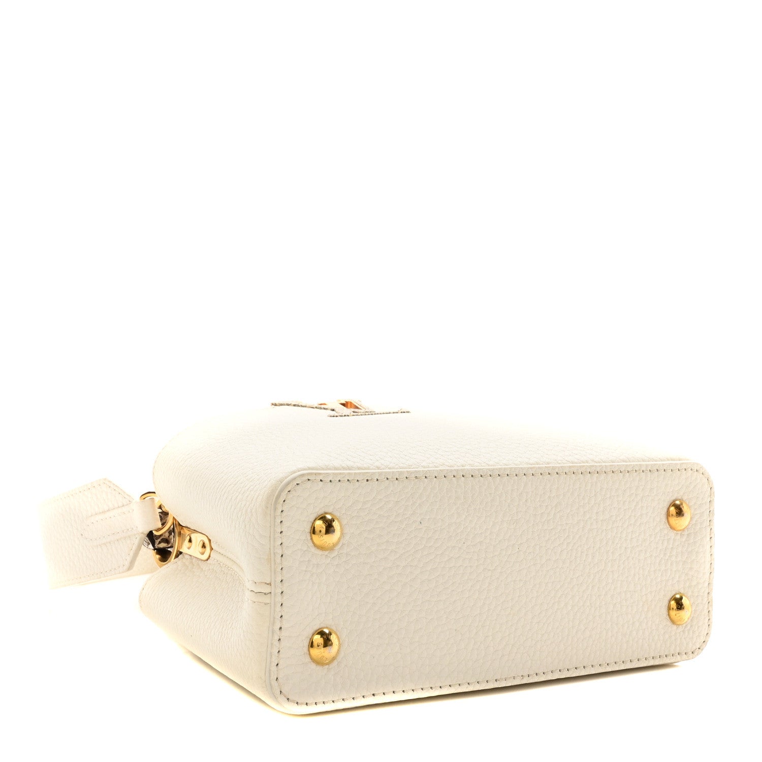 Louis Vuitton Taurillon Ayers Capucines Mini White Snow White 4 of 9