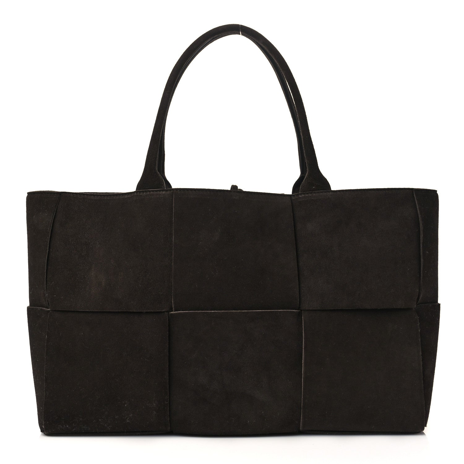 Bottega Veneta Suede Maxi Intrecciato Arco Tote Fondente 3 of 10