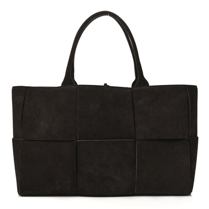 Bottega Veneta Suede Maxi Intrecciato Arco Tote Fondente 3 of 10