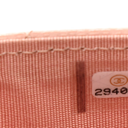Chanel Caviar Quilted Boy Card Holder Wallet Light Pink 8 of 14