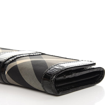 Burberry Beat Check Penrose Continental Wallet Black 14 of 16