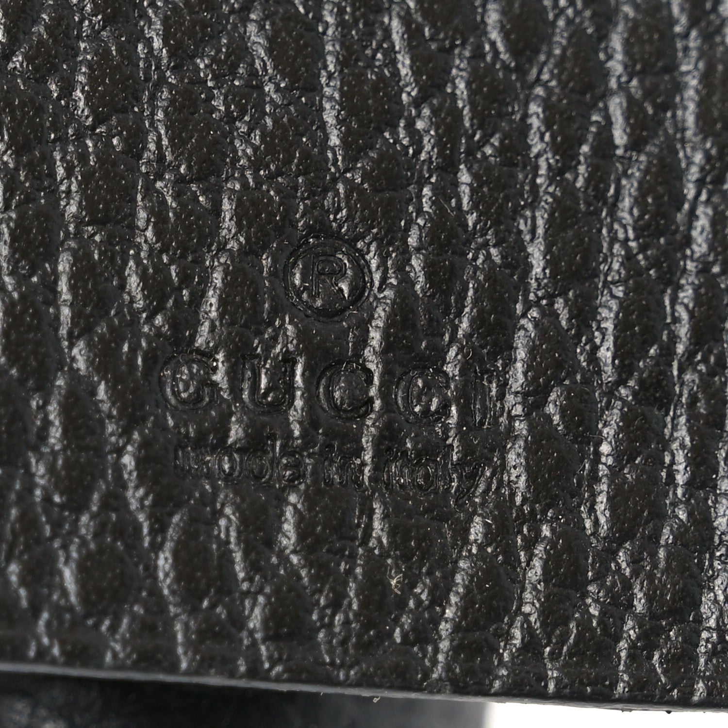Gucci Pebbled Calfskin GG Marmont 6 Key Holder Black 6 of 8