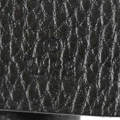 Gucci Pebbled Calfskin GG Marmont 6 Key Holder Black 6 of 8