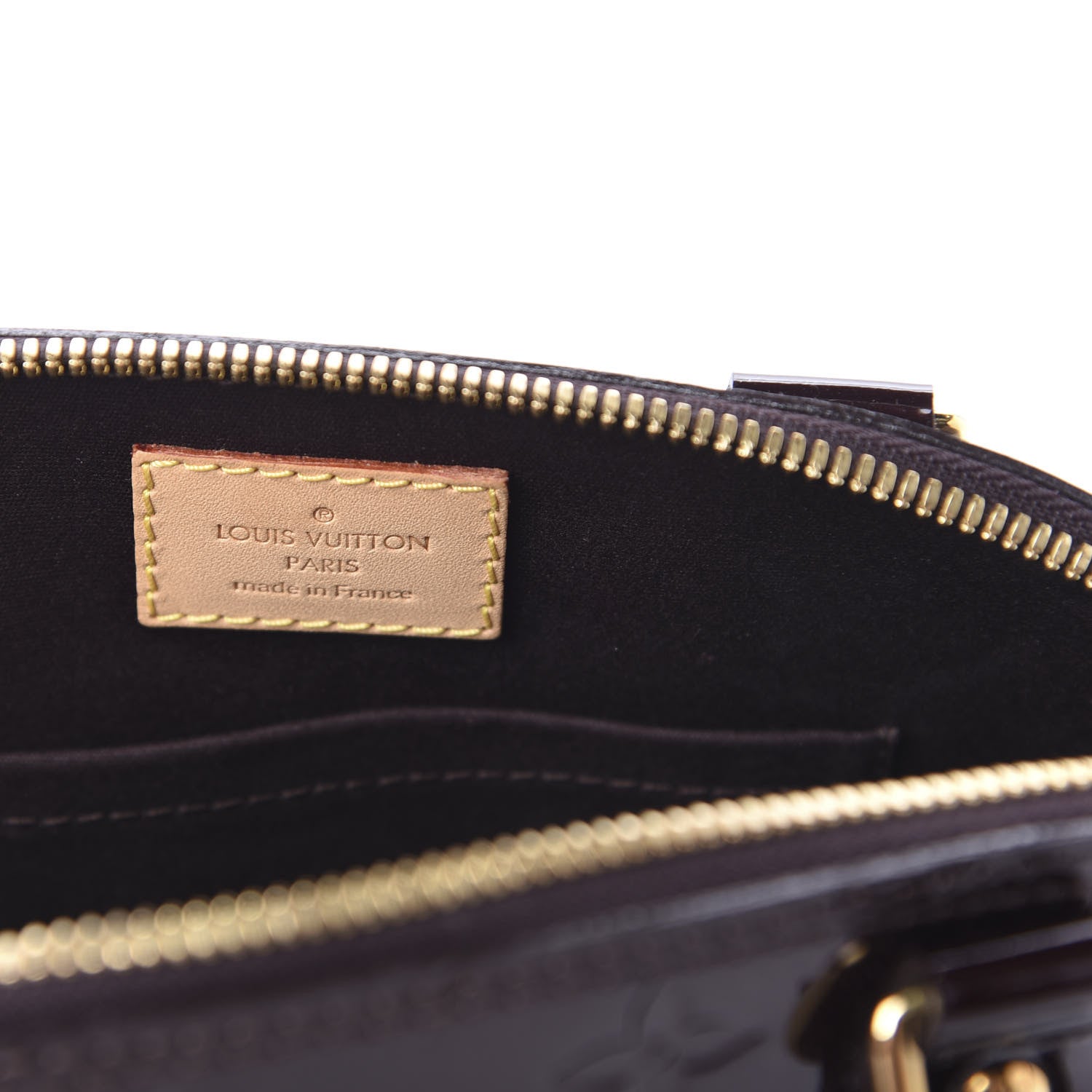 Louis Vuitton Vernis Alma BB Amarante 8 of 9