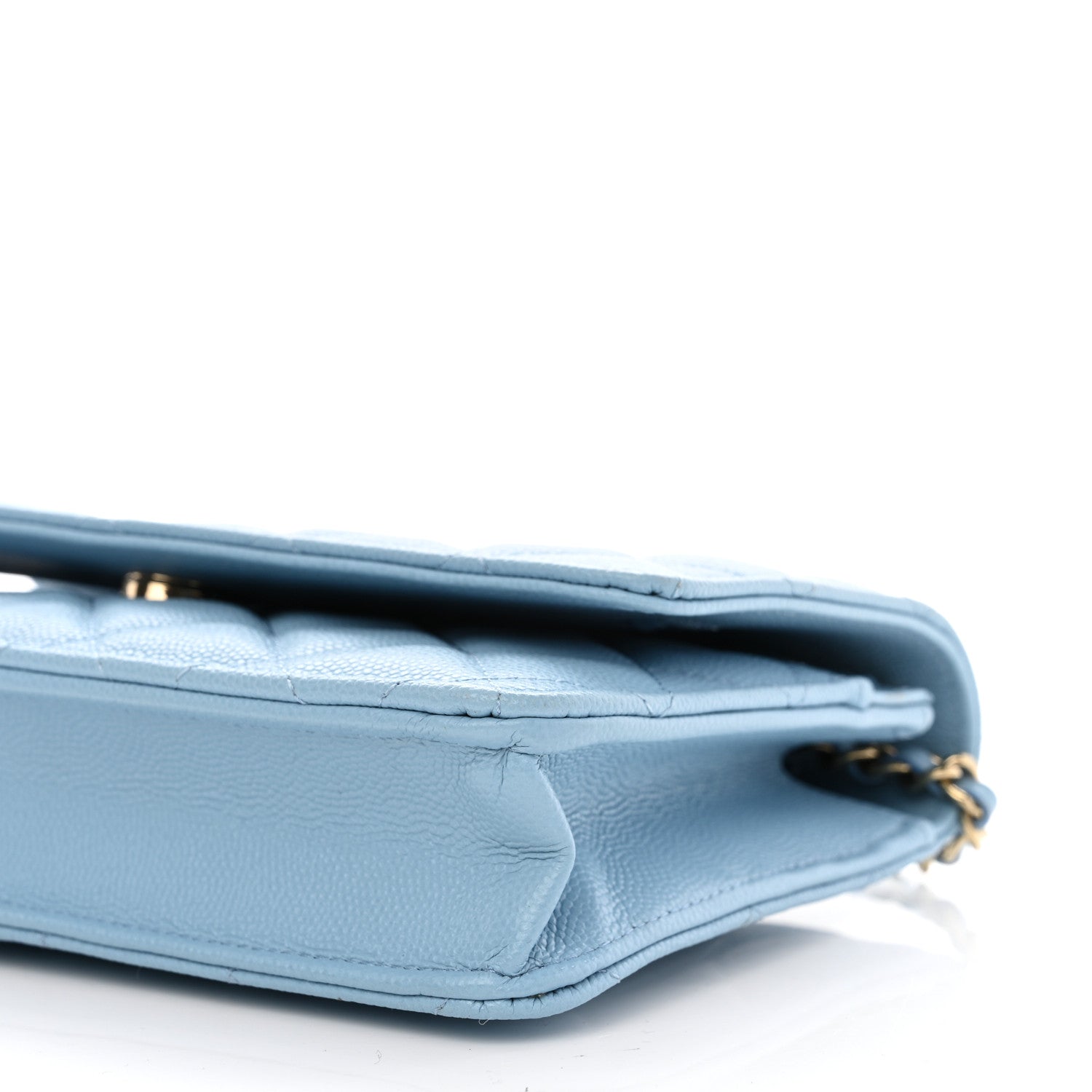 Chanel Caviar Quilted Wallet On Chain WOC Blue 11 of 12