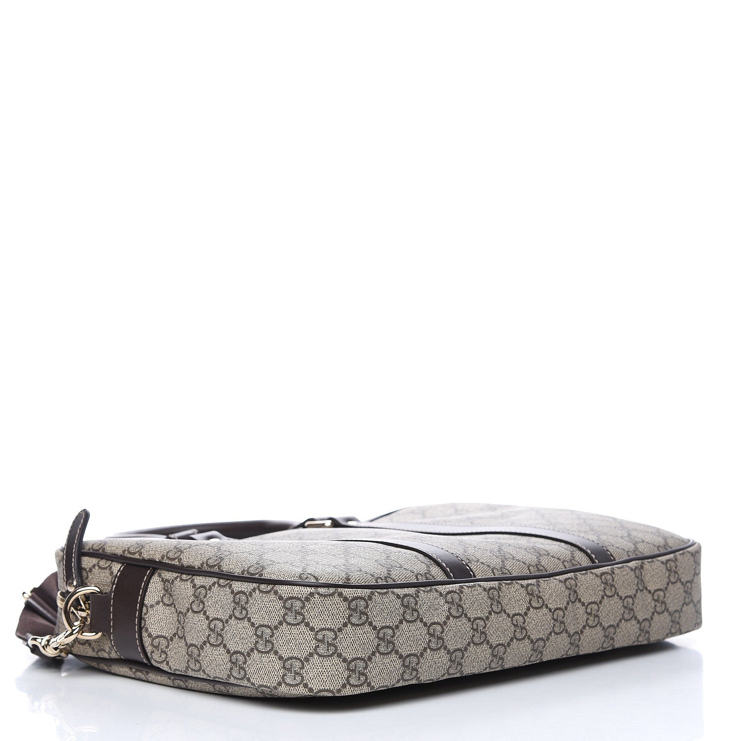 Gucci GG Supreme Monogram Briefcase Dark Brown 4 of 11