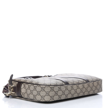 Gucci GG Supreme Monogram Briefcase Dark Brown 4 of 11