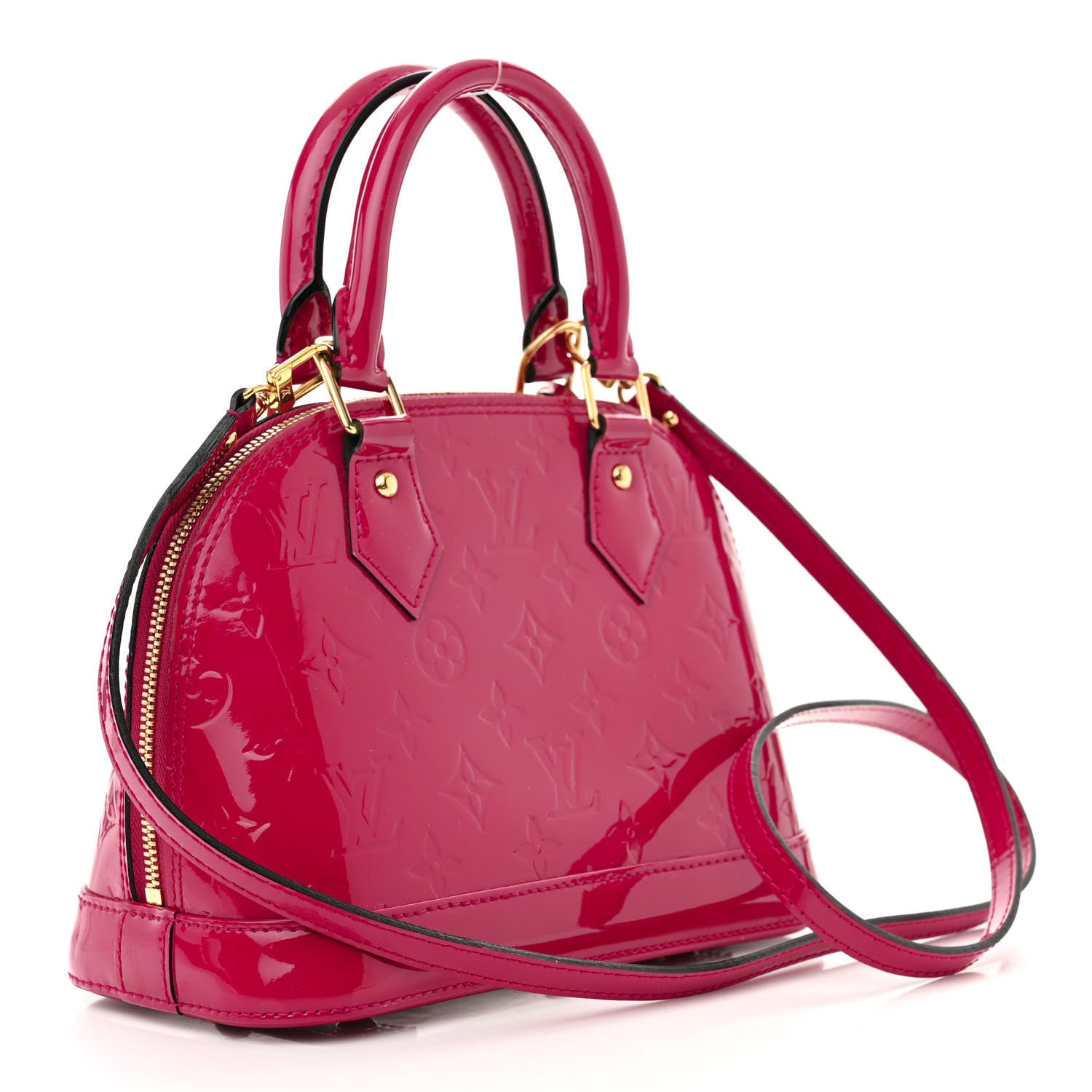 Louis Vuitton Vernis Alma BB Magenta 3 of 11