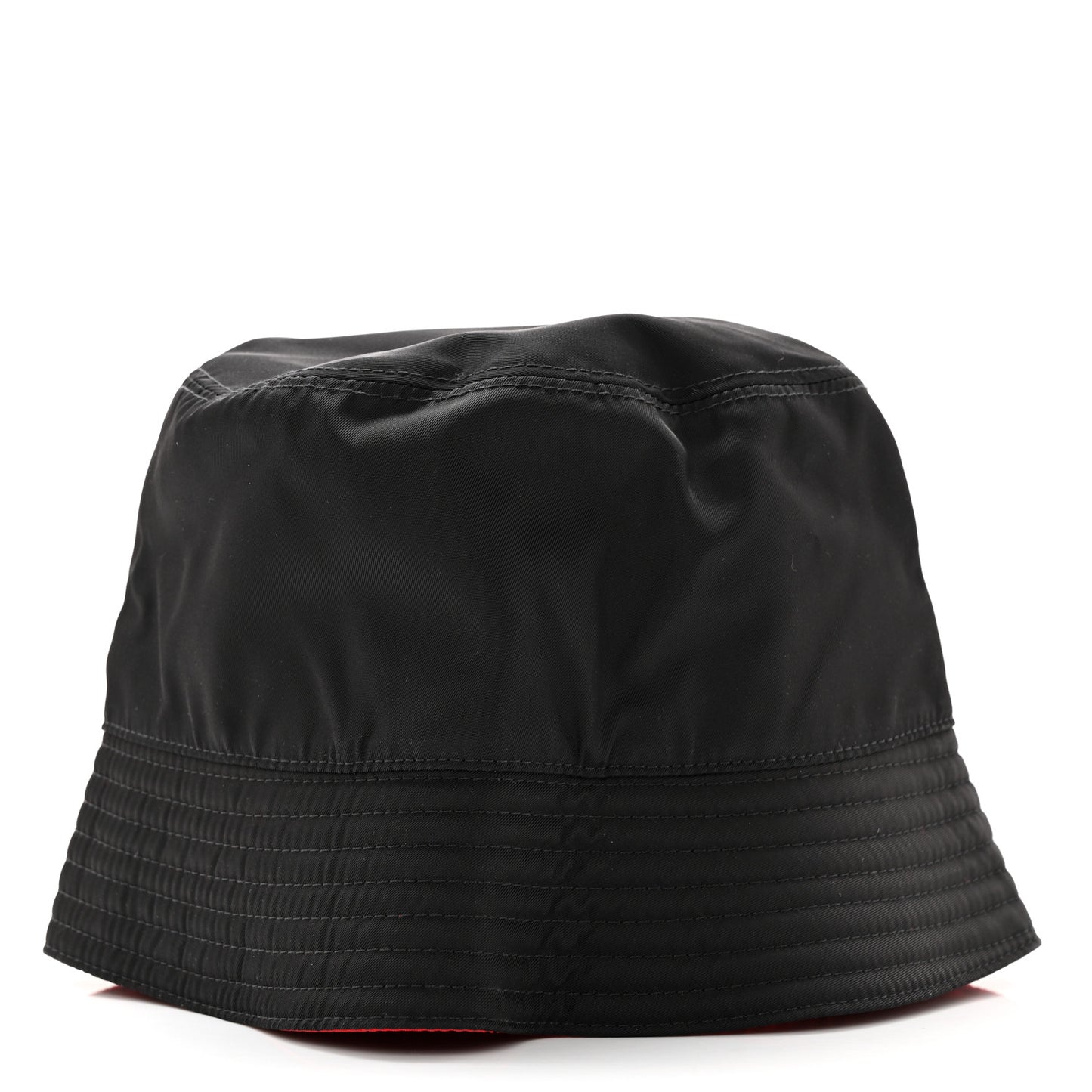 Nylon Bucket Hat S Black Rosso