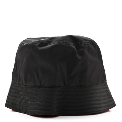 Prada Nylon Bucket Hat S Black Rosso 6 of 8