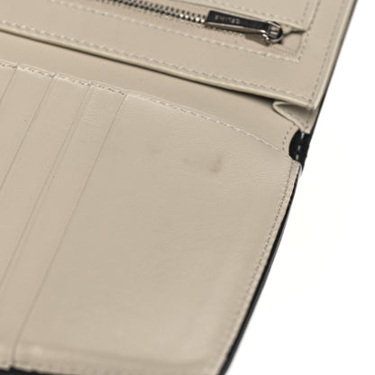 Celine Grained Calfskin Medium Multifunction Strap Wallet Black Chalk 9 of 10