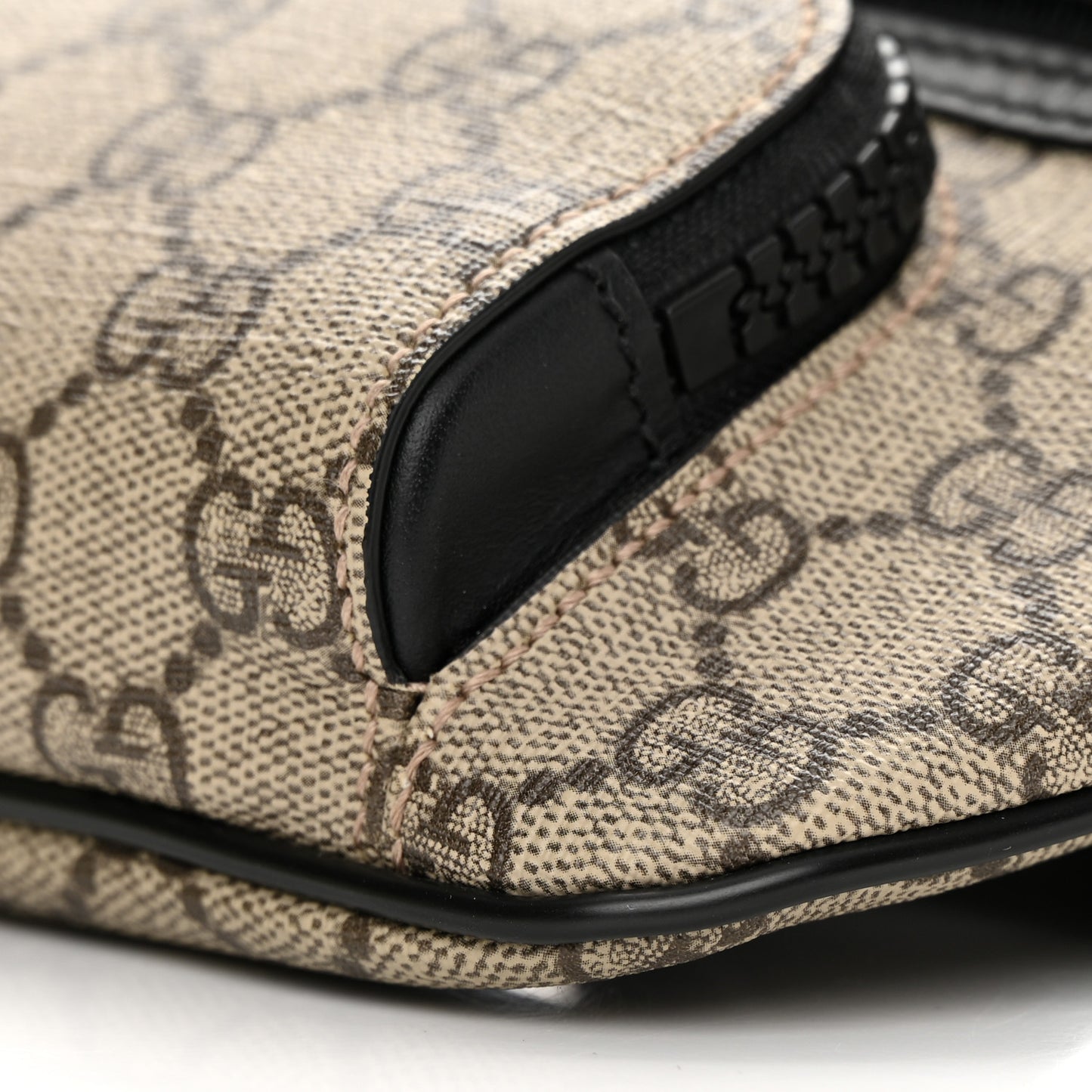 GG Supreme Monogram Belt Bag Black
