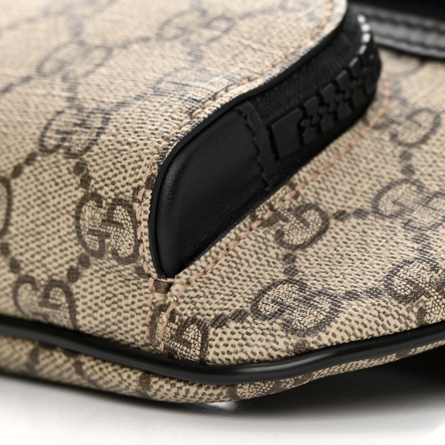 Gucci GG Supreme Monogram Belt Bag Black 10 of 15