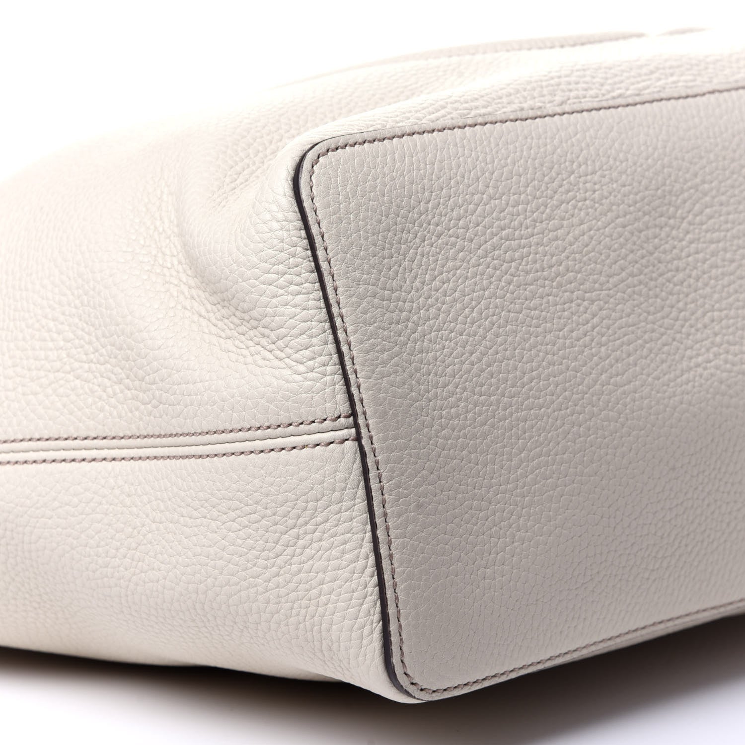Gucci Pebbled Calfskin Large Soho Hobo Off White 6 of 10