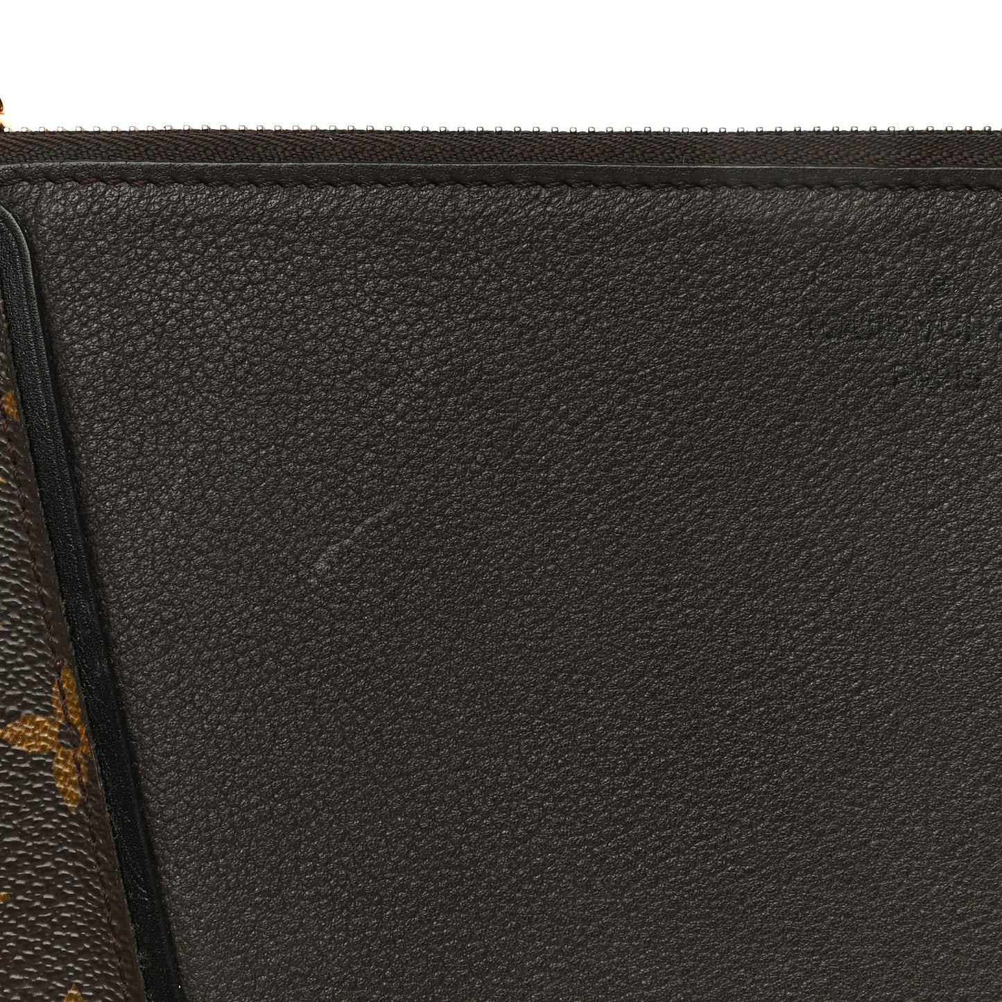 Monogram Veau Cachemire W Pochette Chocolate