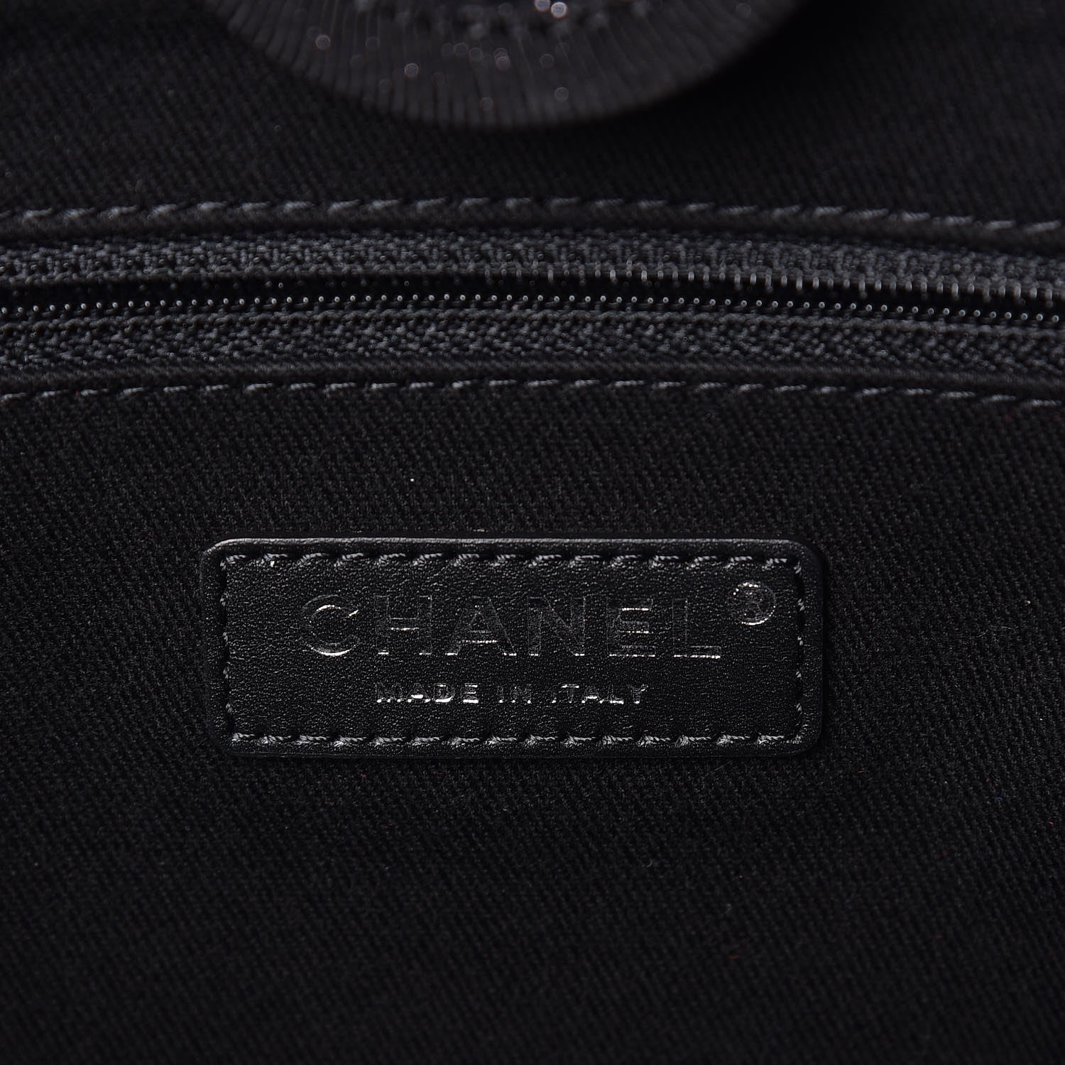 Chanel Lurex Boucle Small Deauville Tote Black 5 of 7