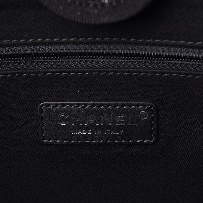 Chanel Lurex Boucle Small Deauville Tote Black 5 of 7