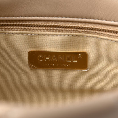 Chanel Lambskin Quilted Medium Chanel 19 Flap Light Beige 6 of 11