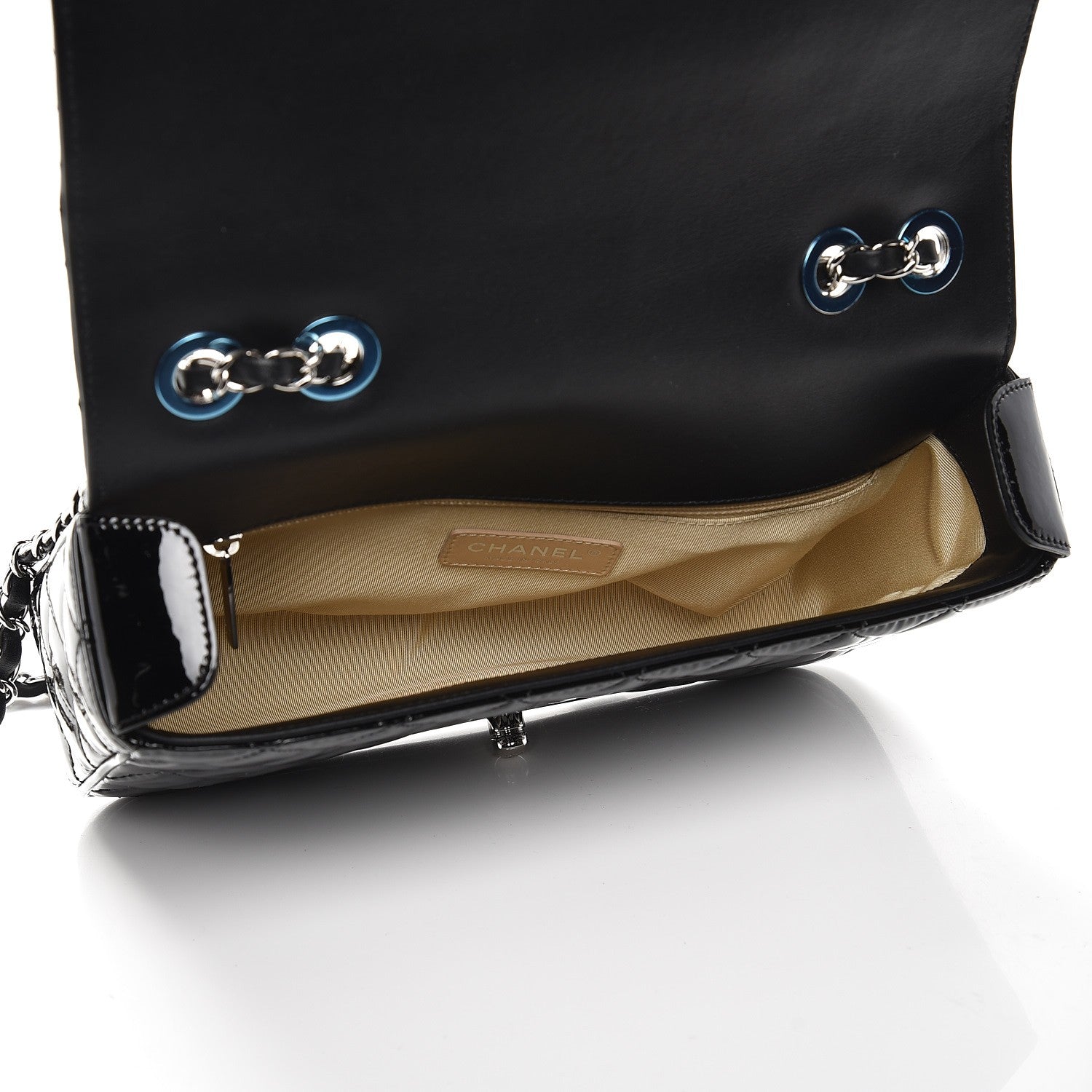 Chanel Patent Quilted Medium Coco Boy Flap Black 6 of 9