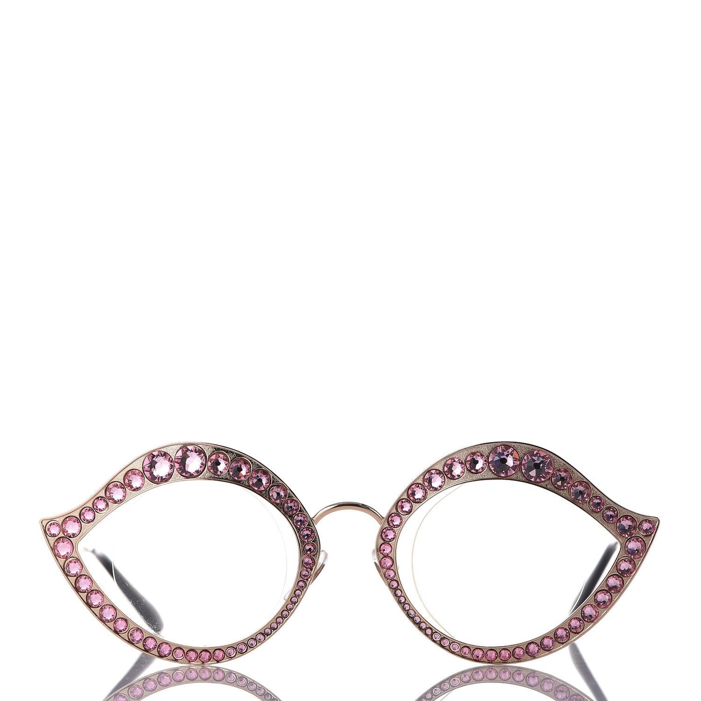 Metal Crystal Cat Eye Sunglasses GG0046S Light Pink