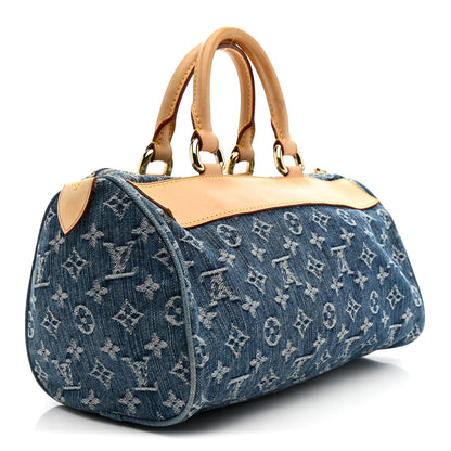 Louis Vuitton Monogram Denim Neo Speedy Blue 3 of 15