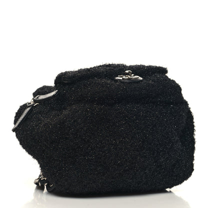 Chanel Lurex Knit Mini Pluto Glitter Backpack Black 4 of 10