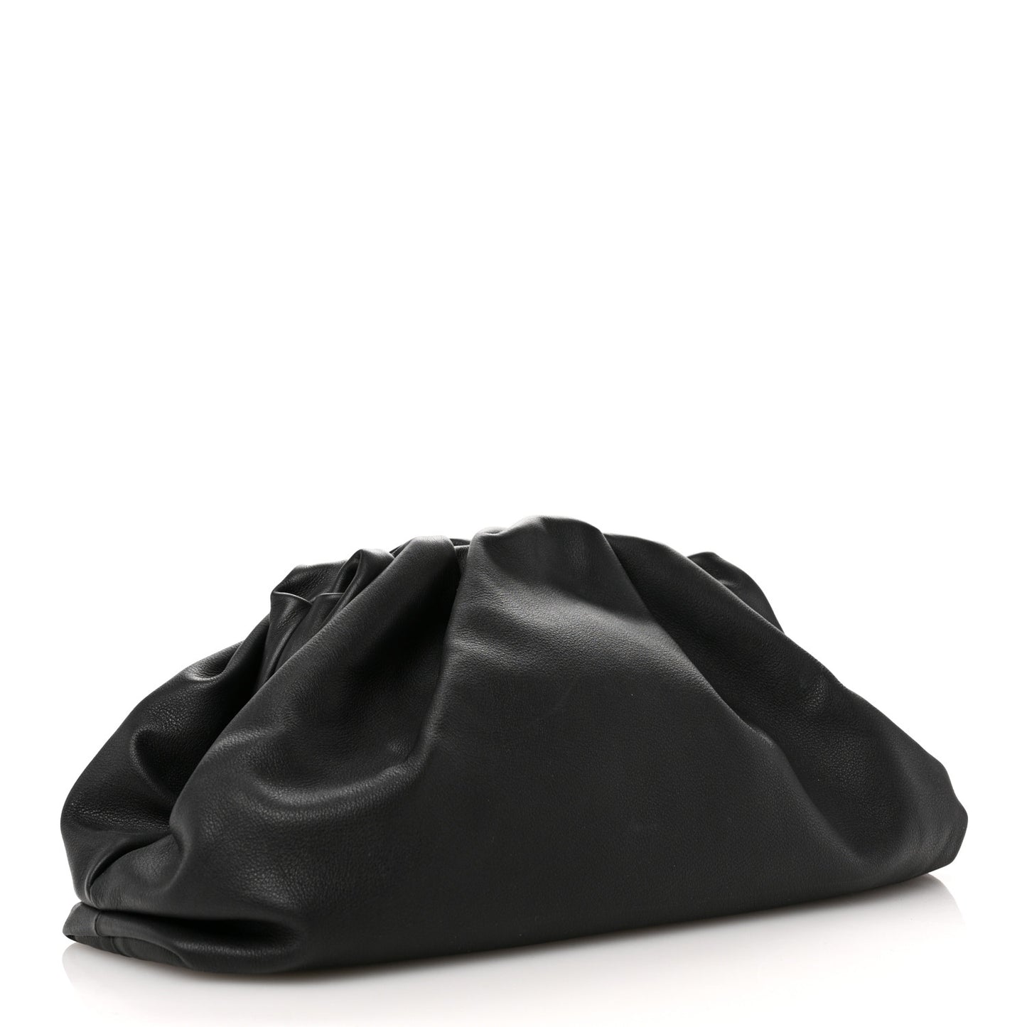Smooth Butter Calf The Pouch Oversized Clutch Black