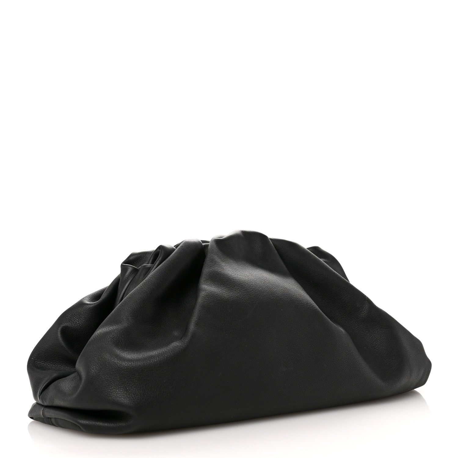 Bottega Veneta Smooth Butter Calf The Pouch Oversized Clutch Black 3 of 10