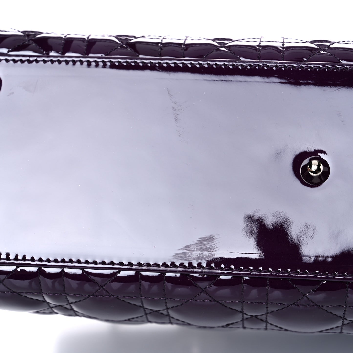 Patent Cannage Large Lady Dior Violet Purple