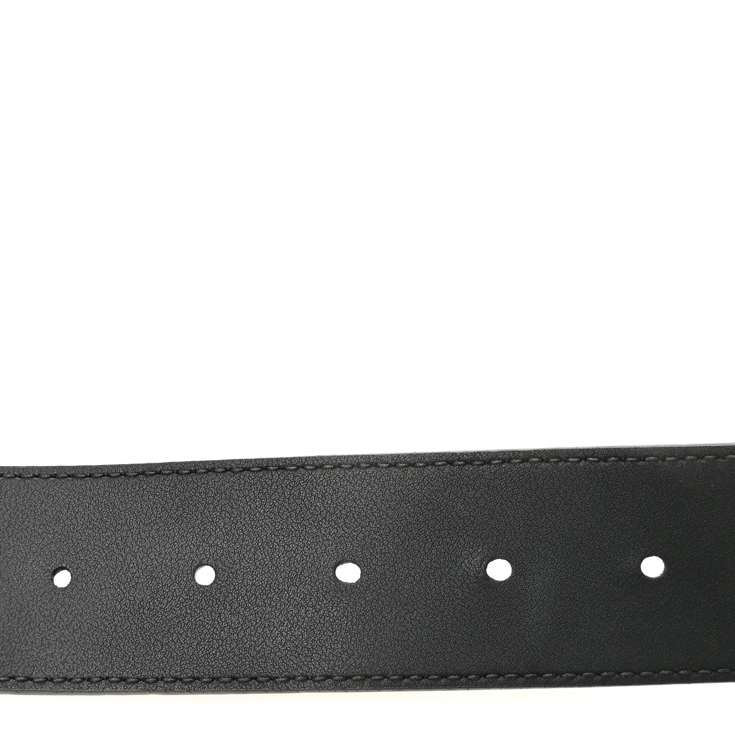 Gucci Moon Calfskin Pearl Double G 40mm Belt 80 32 Black Cream 4 of 6