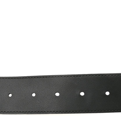 Gucci Moon Calfskin Pearl Double G 40mm Belt 80 32 Black Cream 4 of 6