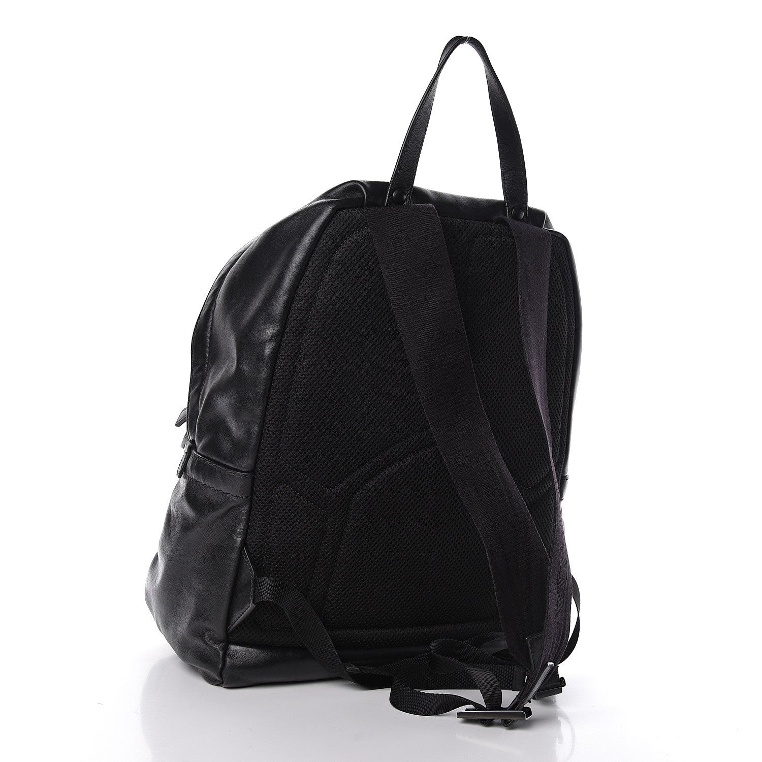 Prada Soft Calfskin Day Backpack Black 3 of 10
