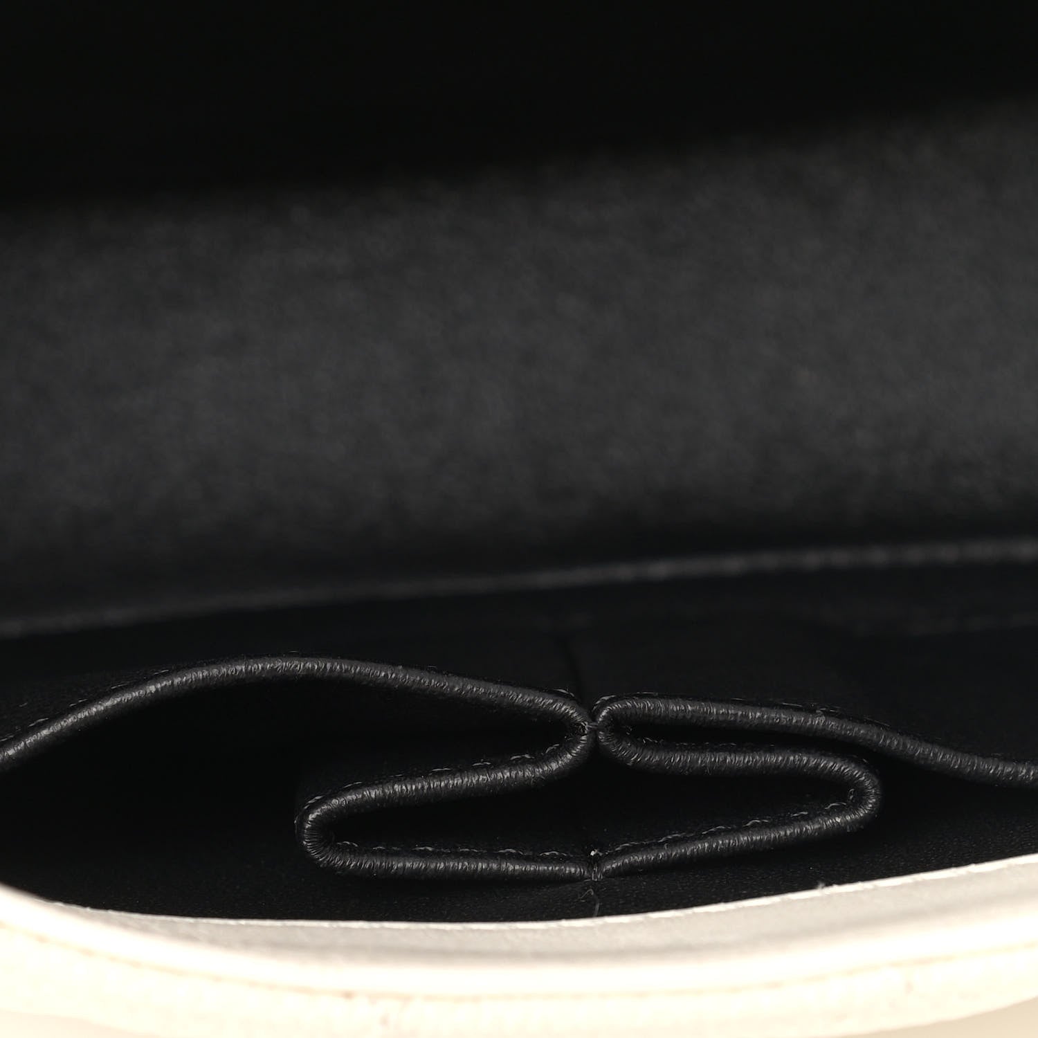 Chanel Caviar Quilted Medium CC Filigree Flap White Black 11 of 12