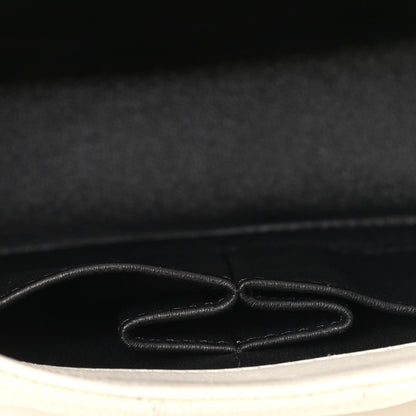 Chanel Caviar Quilted Medium CC Filigree Flap White Black 11 of 12