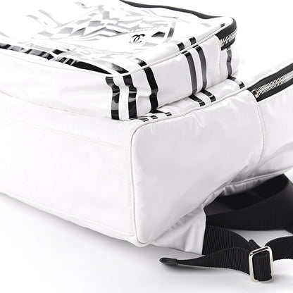 Chanel Vinyl La Pausa Bay Backpack White 9 of 9