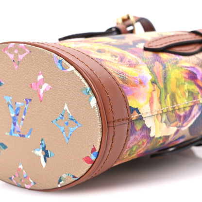 Louis Vuitton Metallic Monogram LV Garden Nano Bucket Bag Gold 10 of 11