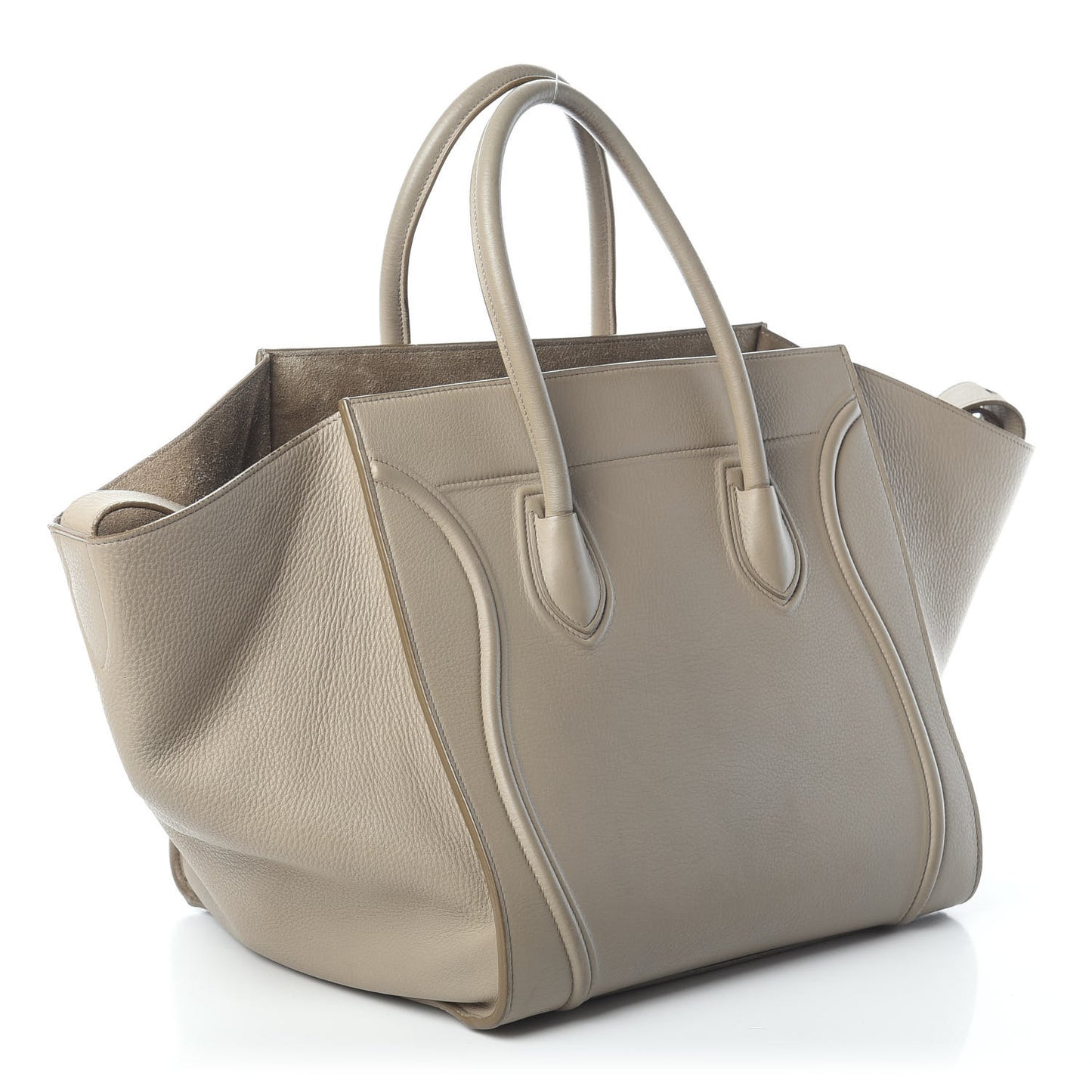 Supple Calfskin Medium Phantom Luggage Beige