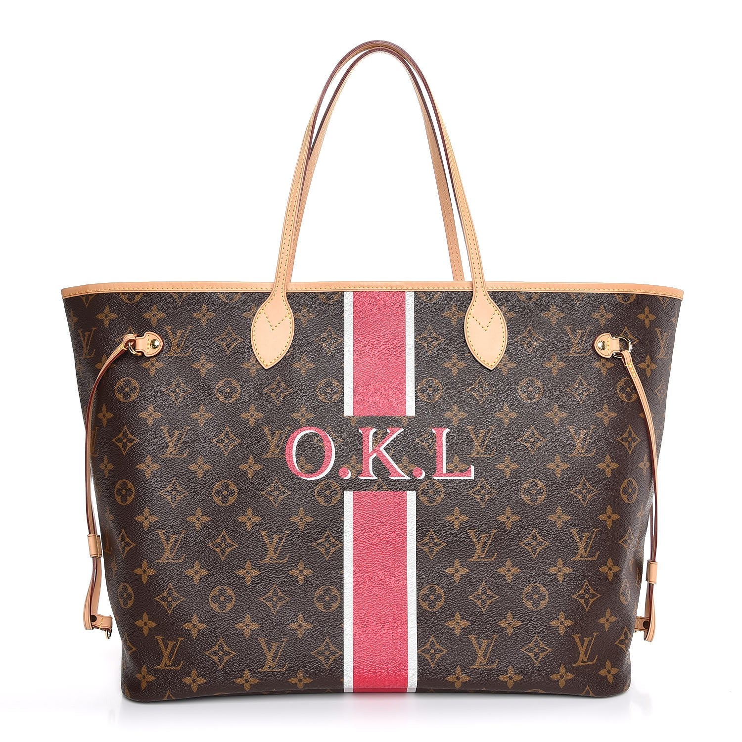 Louis Vuitton Monogram My LV Heritage Neverfull GM Fuchsia White 1 of 8