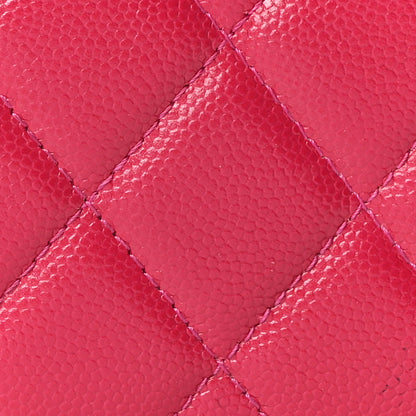 Chanel Caviar Quilted Twist Your Buttons Clutch With Chain Fuchsia 8 of 11
